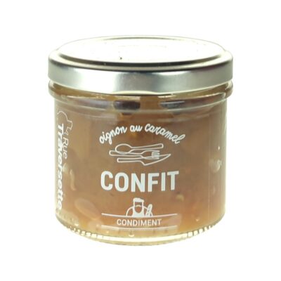Les Indispensables, Confit d&rsquo;Oignons caramel & orange 120g, Rue Traversette